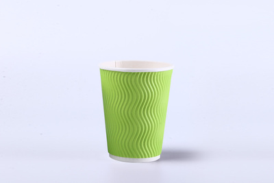 A-03002 &nbsp;12安士/熱杯/横瓦/中空/竖纹/S瓦